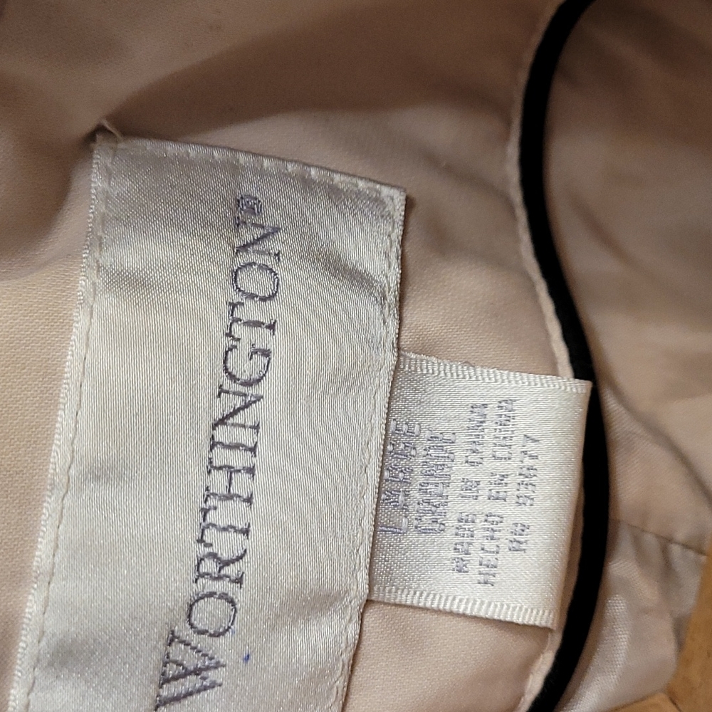 Worthington Short Trench Coat  Sz. Grand - Picture 8 of 10